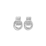 Mini Knot Earrings - Silver