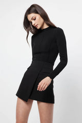 On My Way Mini Skirt - Black