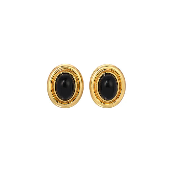 Prize Earrings - Black/Gold