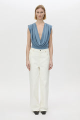 Paloma Bodysuit - Dusty Blue