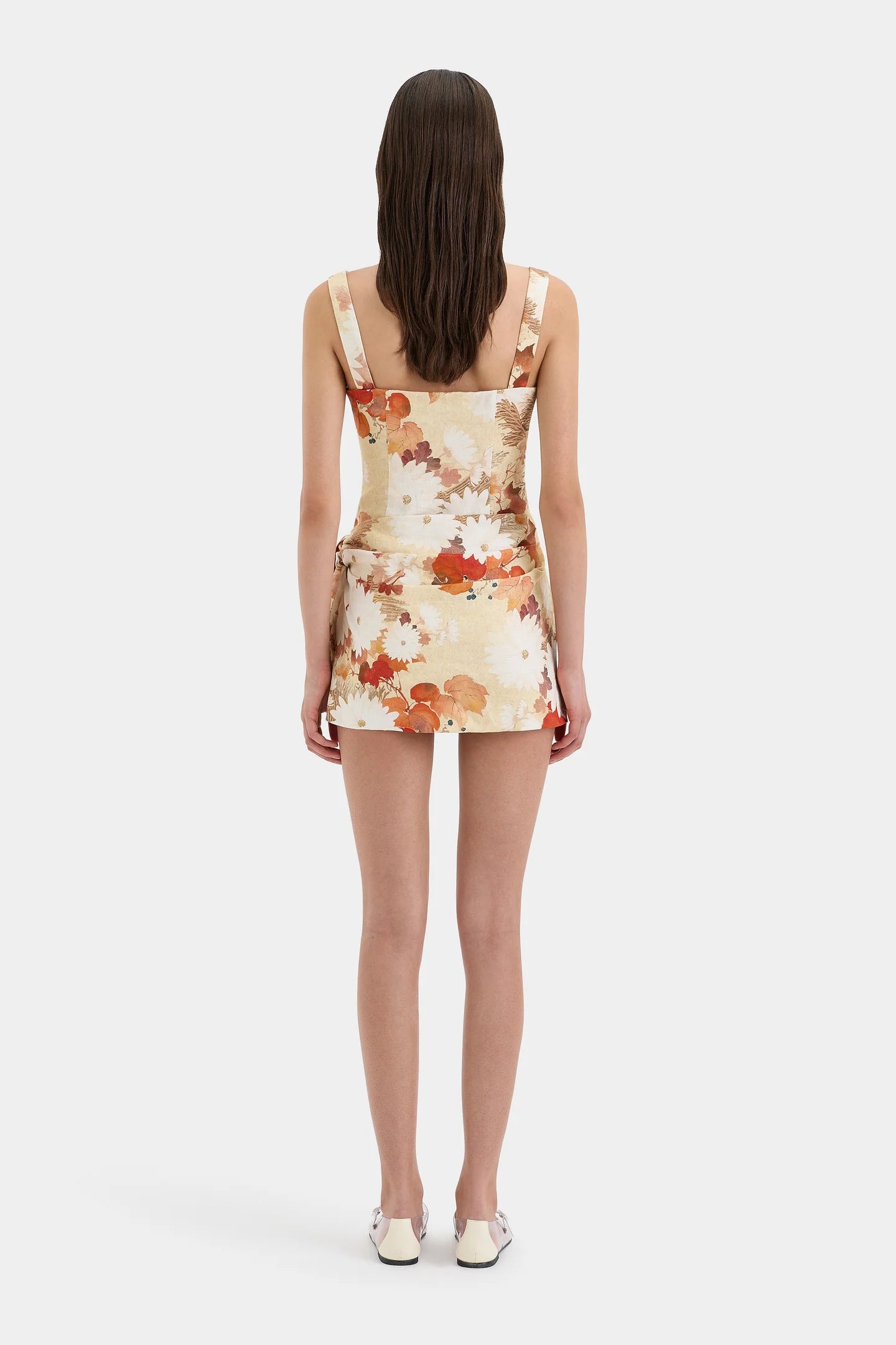 Jessamine Tie Mini Dress - Posy Floral