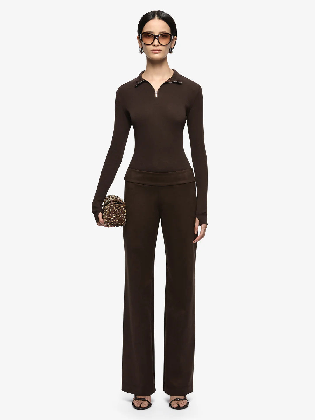 Moneta L/S Top - Dark Choc