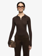 Moneta L/S Top - Dark Choc