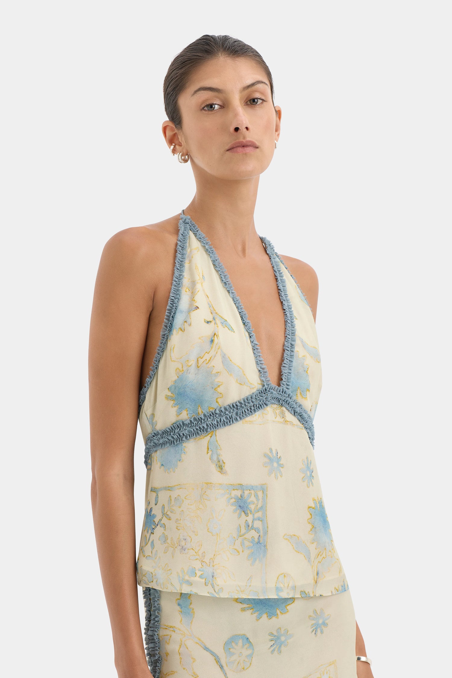 Cecile Halter Top - Eira Butter