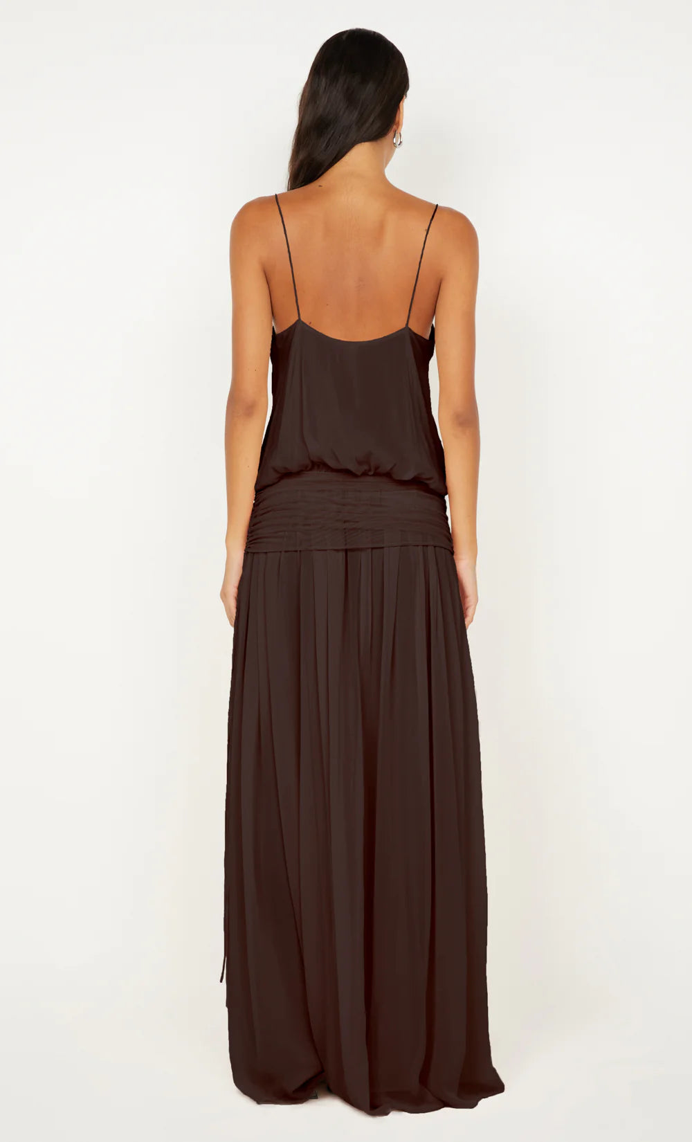 Camille Blouson Dress - Dark Choc