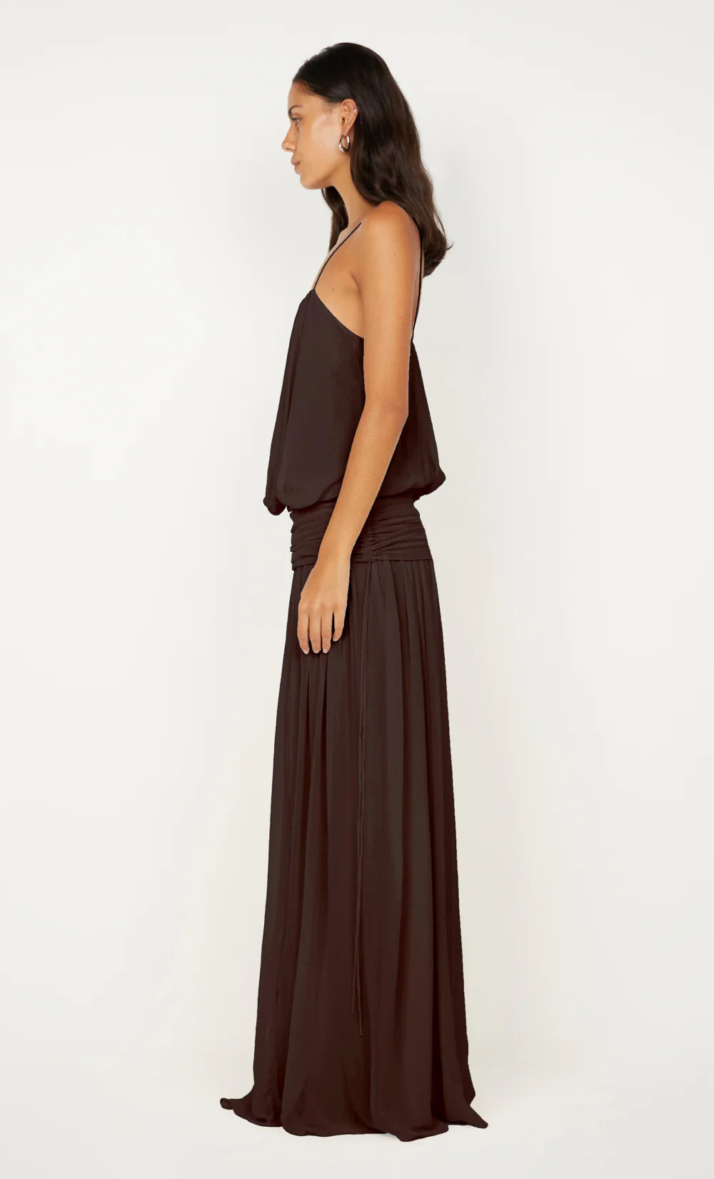 Camille Blouson Dress - Dark Choc