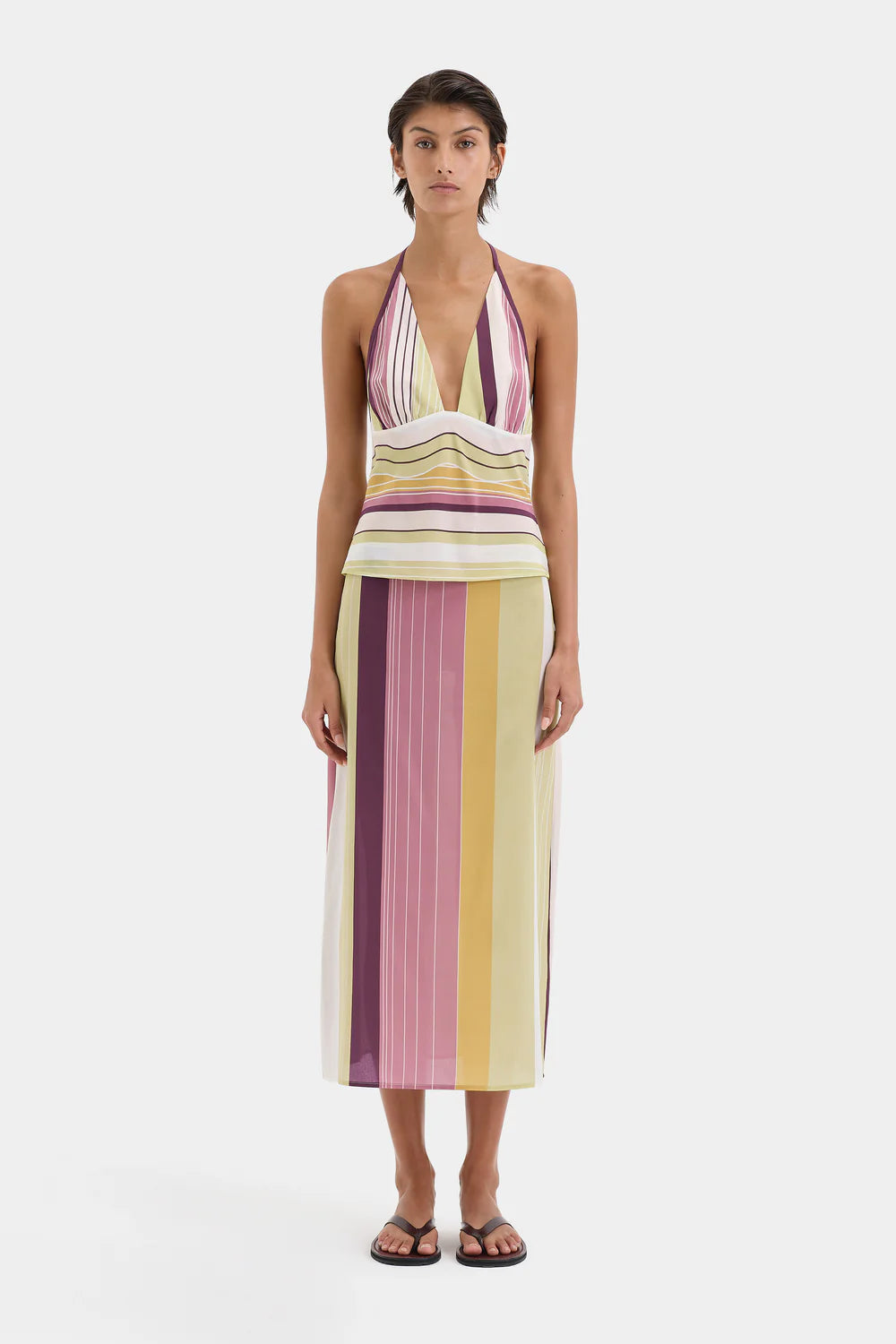 Fontana Skirt - Elisa Stripe