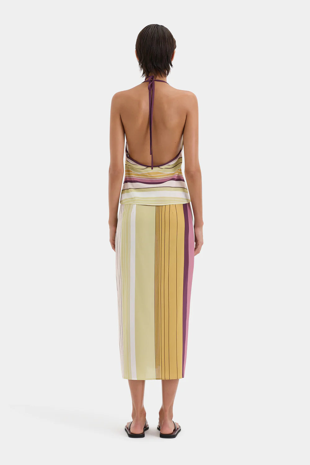 Fontana Halter Cami - Elisa Stripe