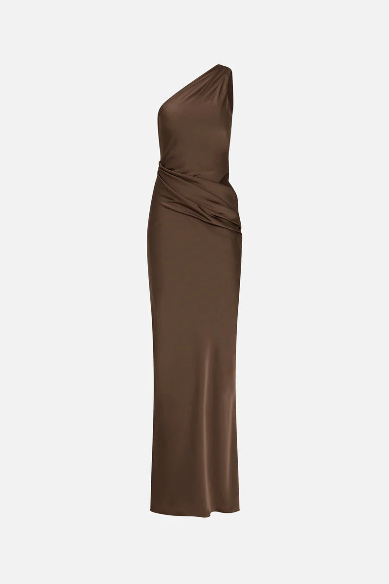 The Isadora Satin Dress - Carafe