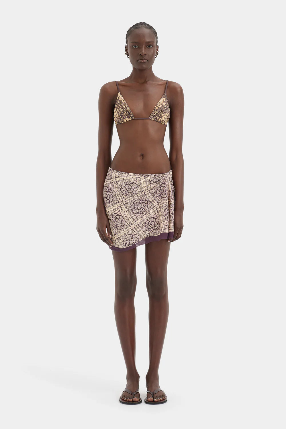 Mireli Mini Skirt - Rose Parquet
