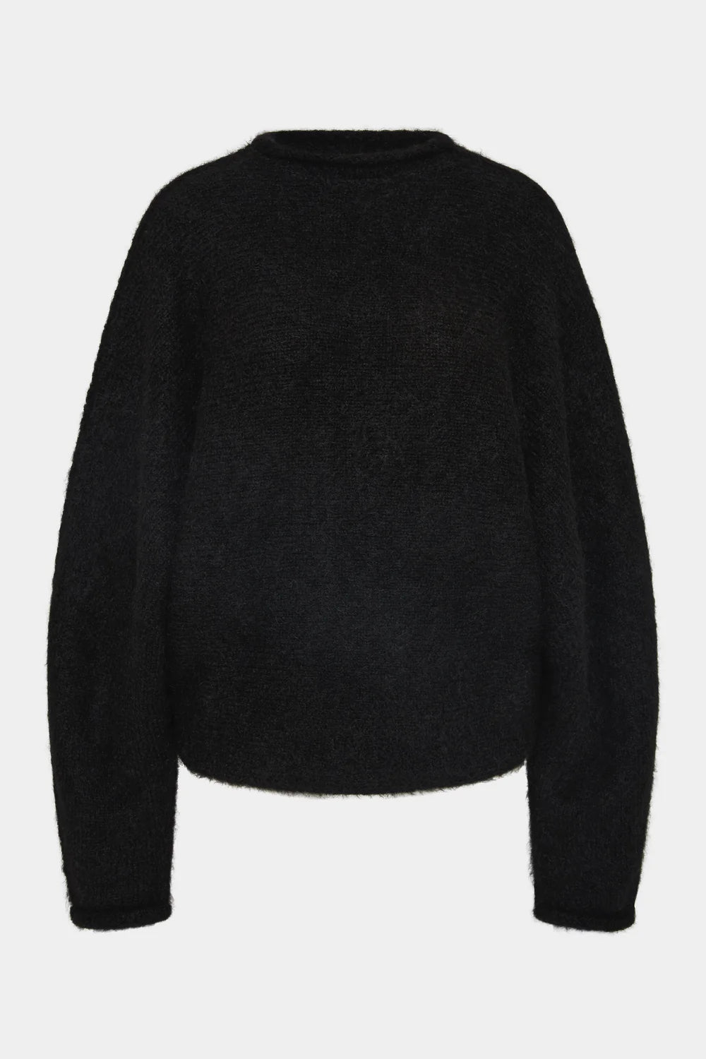 Black sweater on a white background