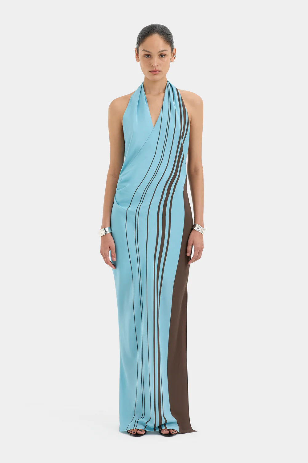 Rioja Halter Scarf Midi Dress