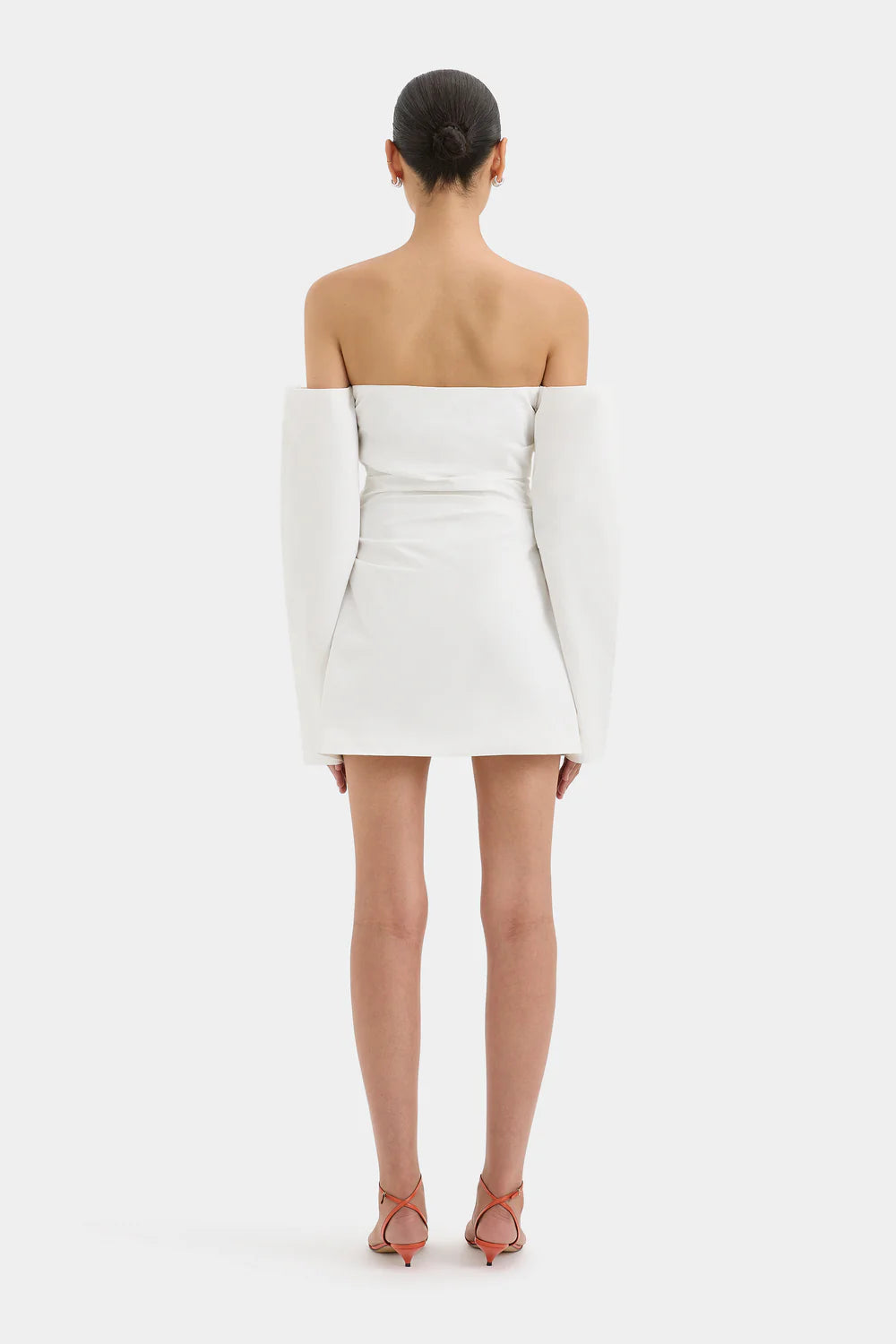 Martina Sleeved Mini Dress - Ivory