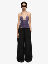 Delila Spiral Top - Amethyst