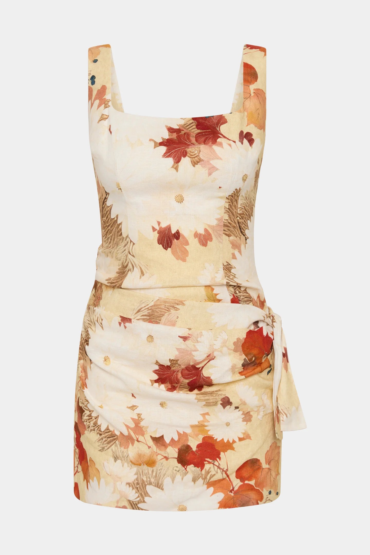 Jessamine Tie Mini Dress - Posy Floral