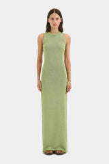 Lula Open Back Dress - Green