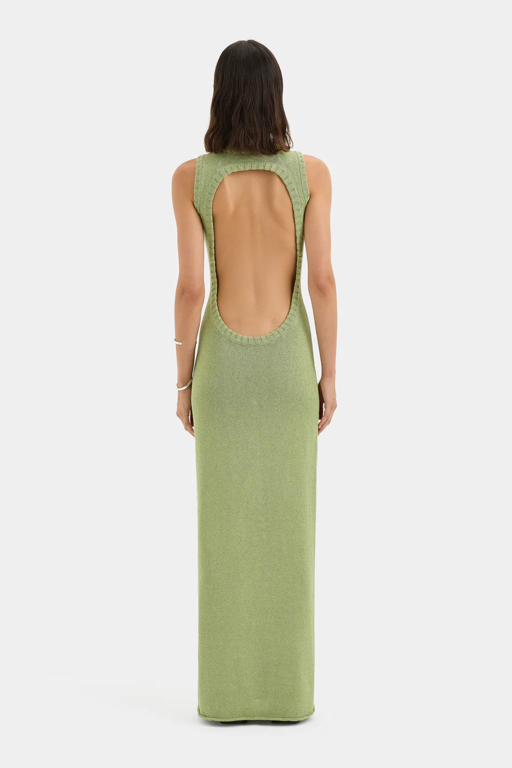 Lula Open Back Dress - Green