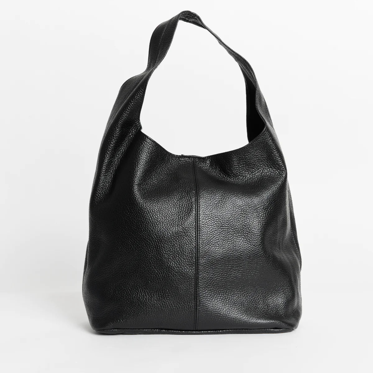 Scarlett Leather Hobo Bag - Black