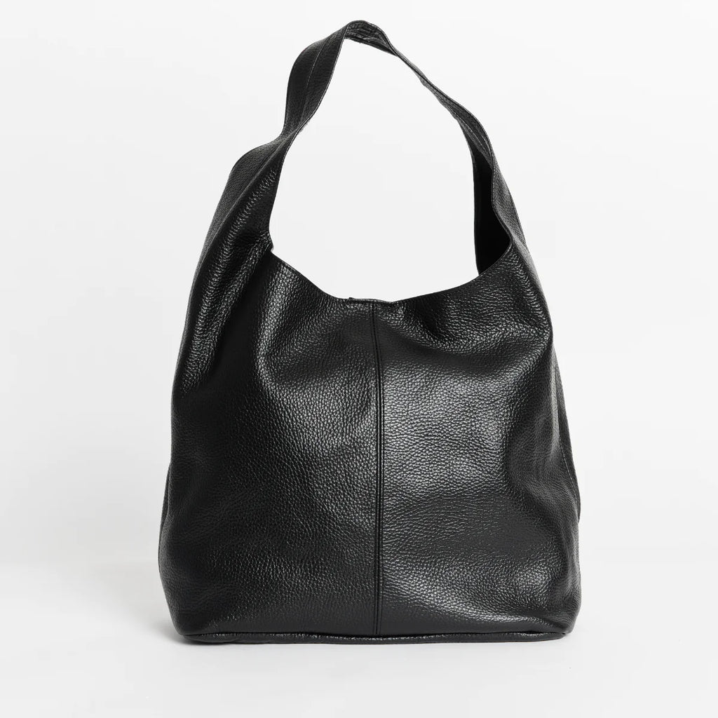 VESTIRSI - Scarlett Leather Hobo Bag - Black - Martin York | Martin York