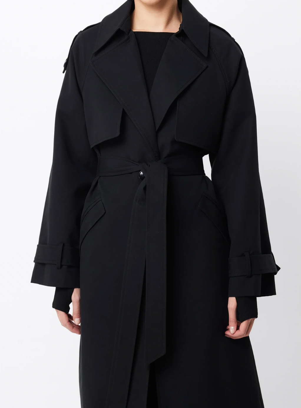 Franklin Trench Coat - Black