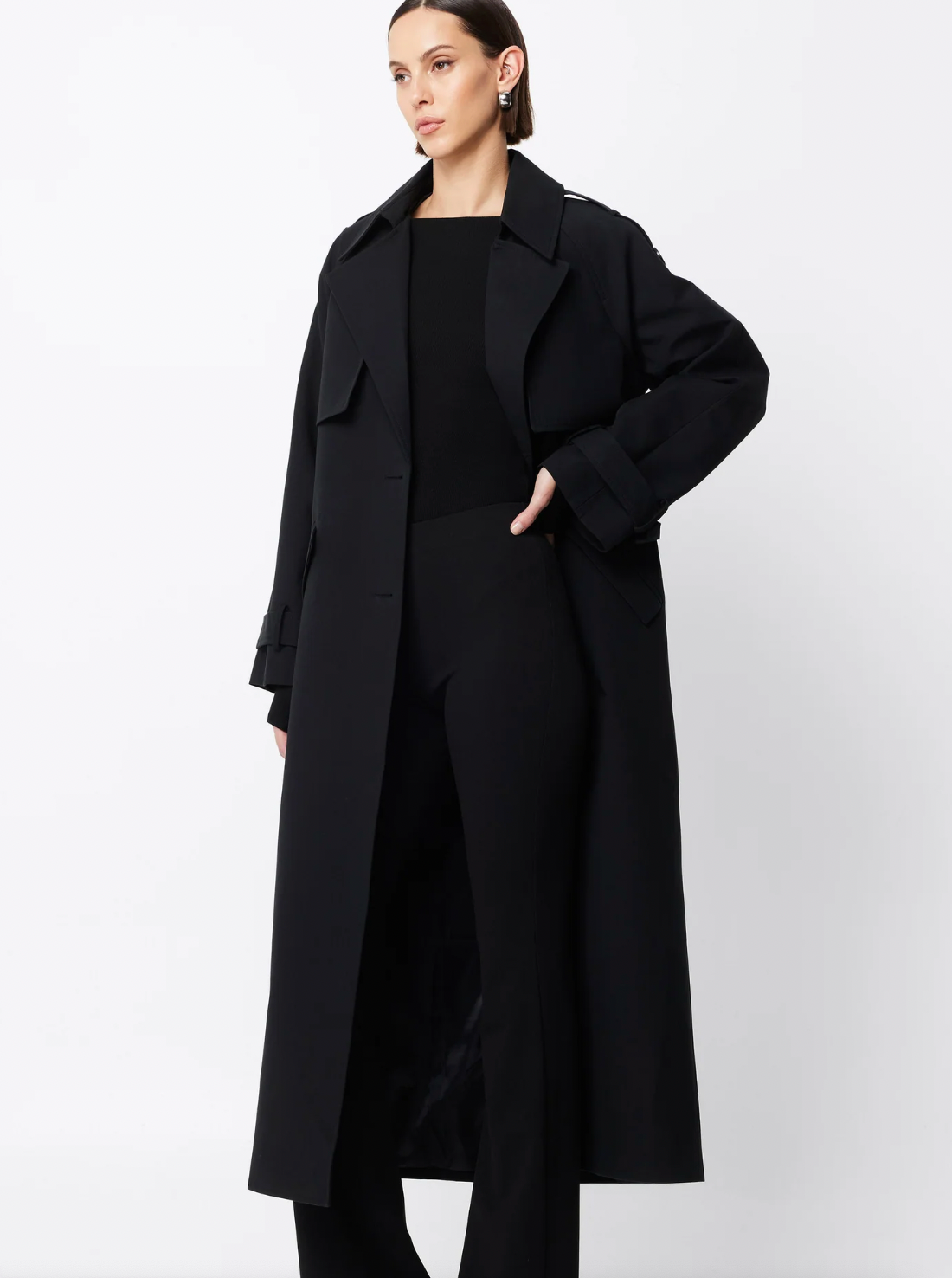 Franklin Trench Coat - Black