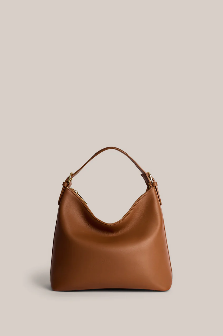 Harper Tan Leather Hobo