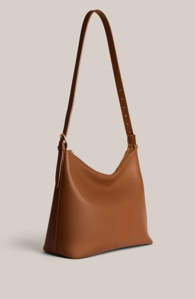 Harper Tan Leather Hobo