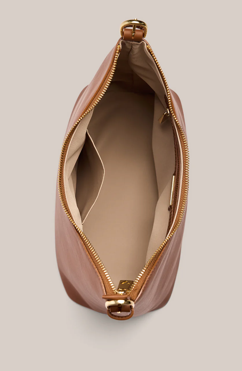 Harper Tan Leather Hobo