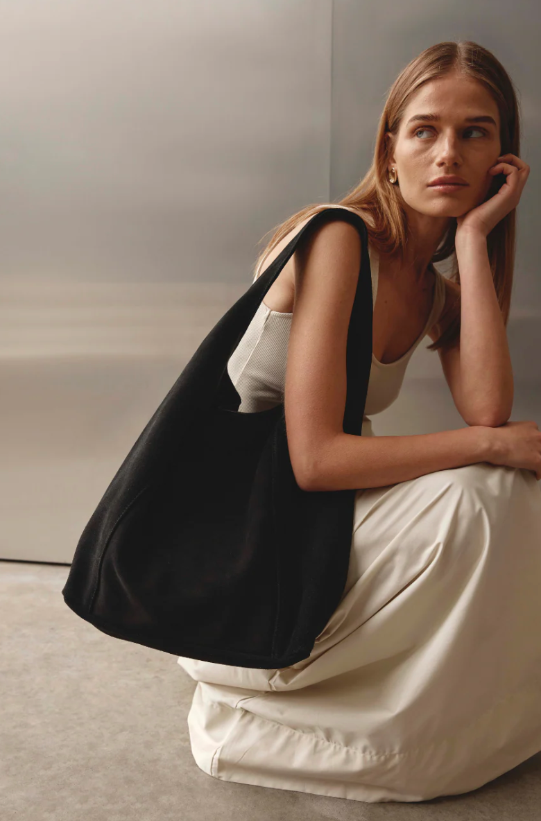 Sienna 2.0 Black Suede Hobo