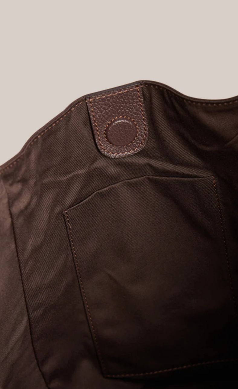 Scarlett 2.0 Dark Chocolate Leather Hobo Bag