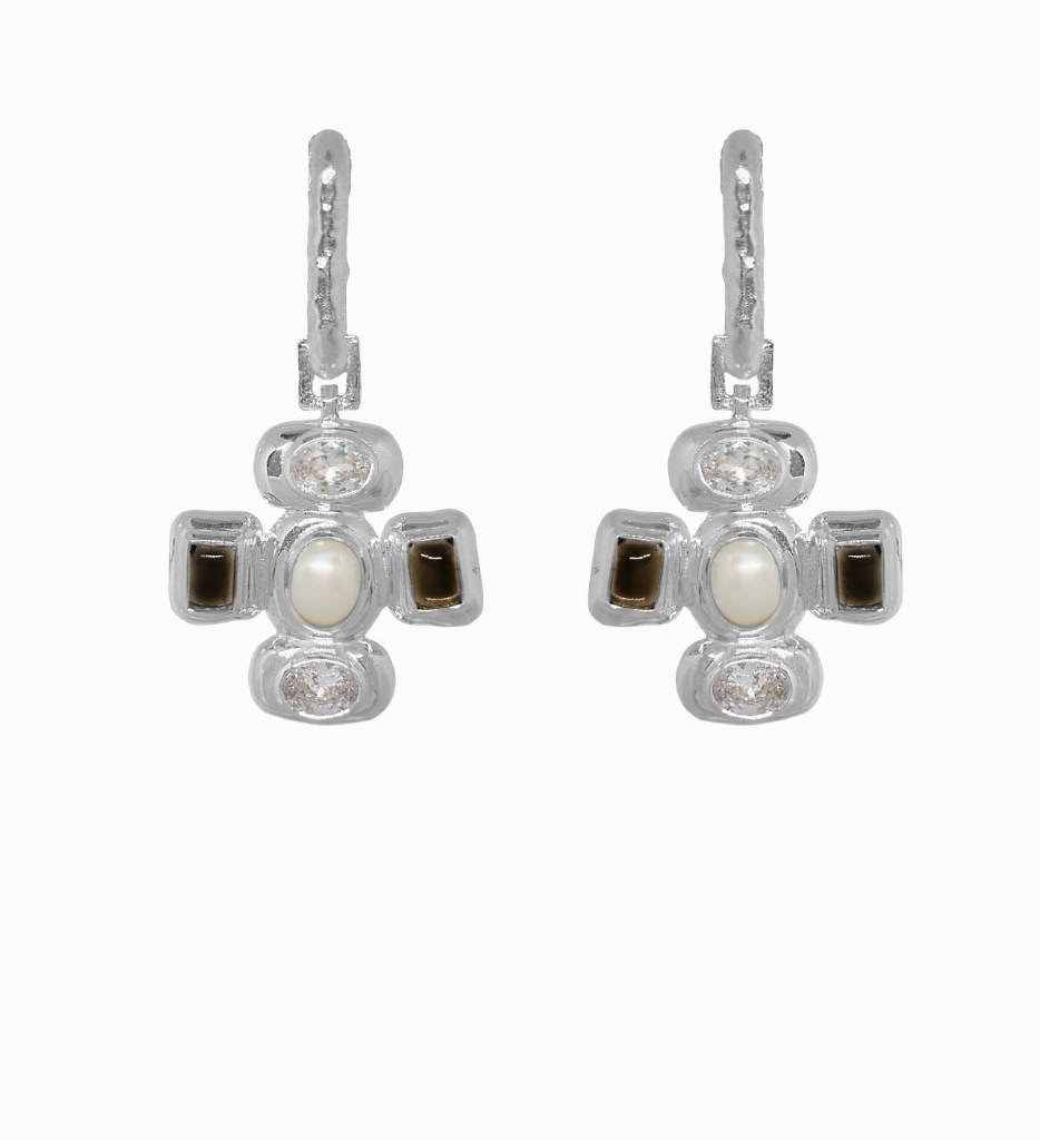 Anushka Earrings - Silver