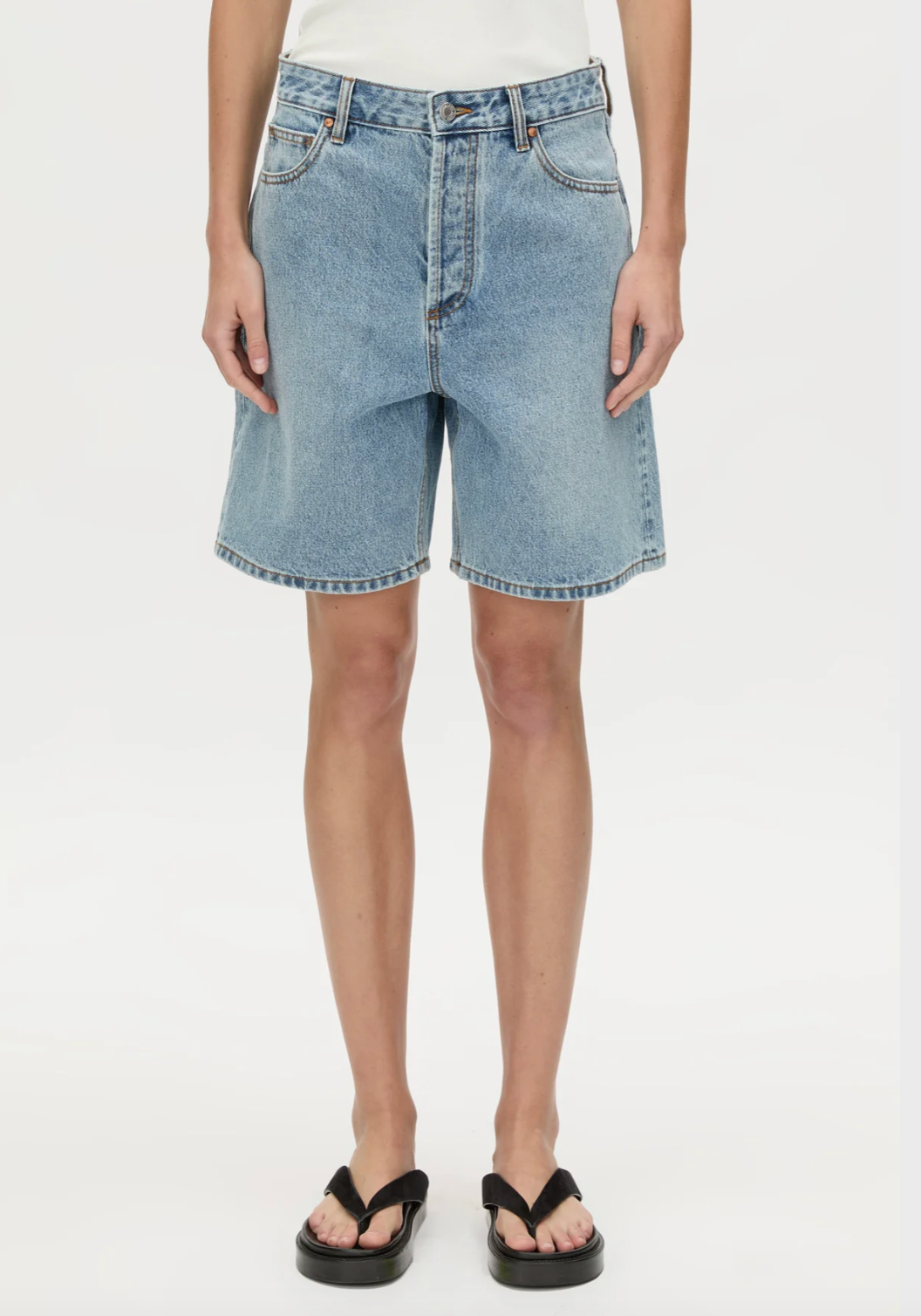 Ezra Denim Short - Light Vintage Blue