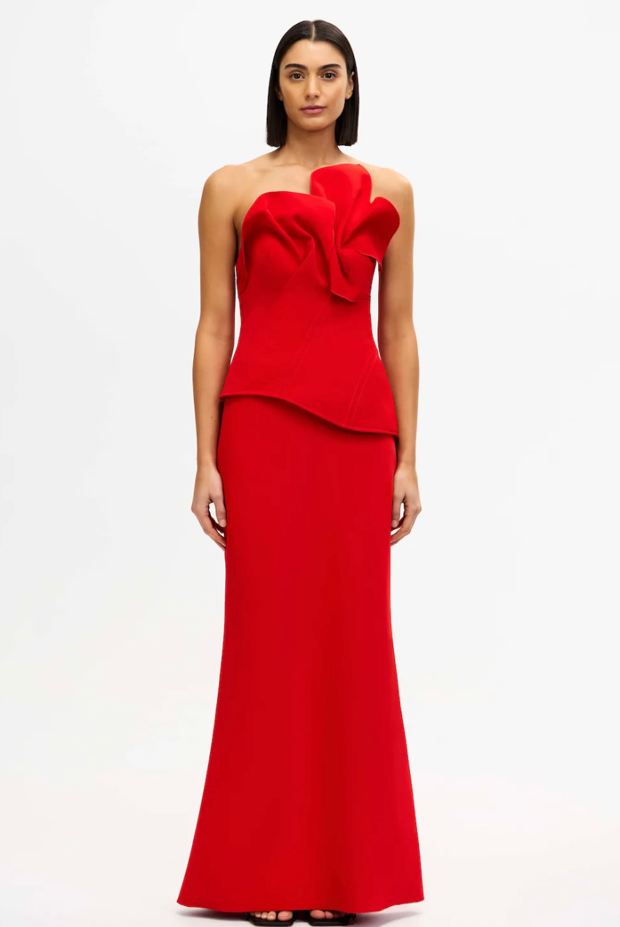 Esher Maxi Dress - Cherry