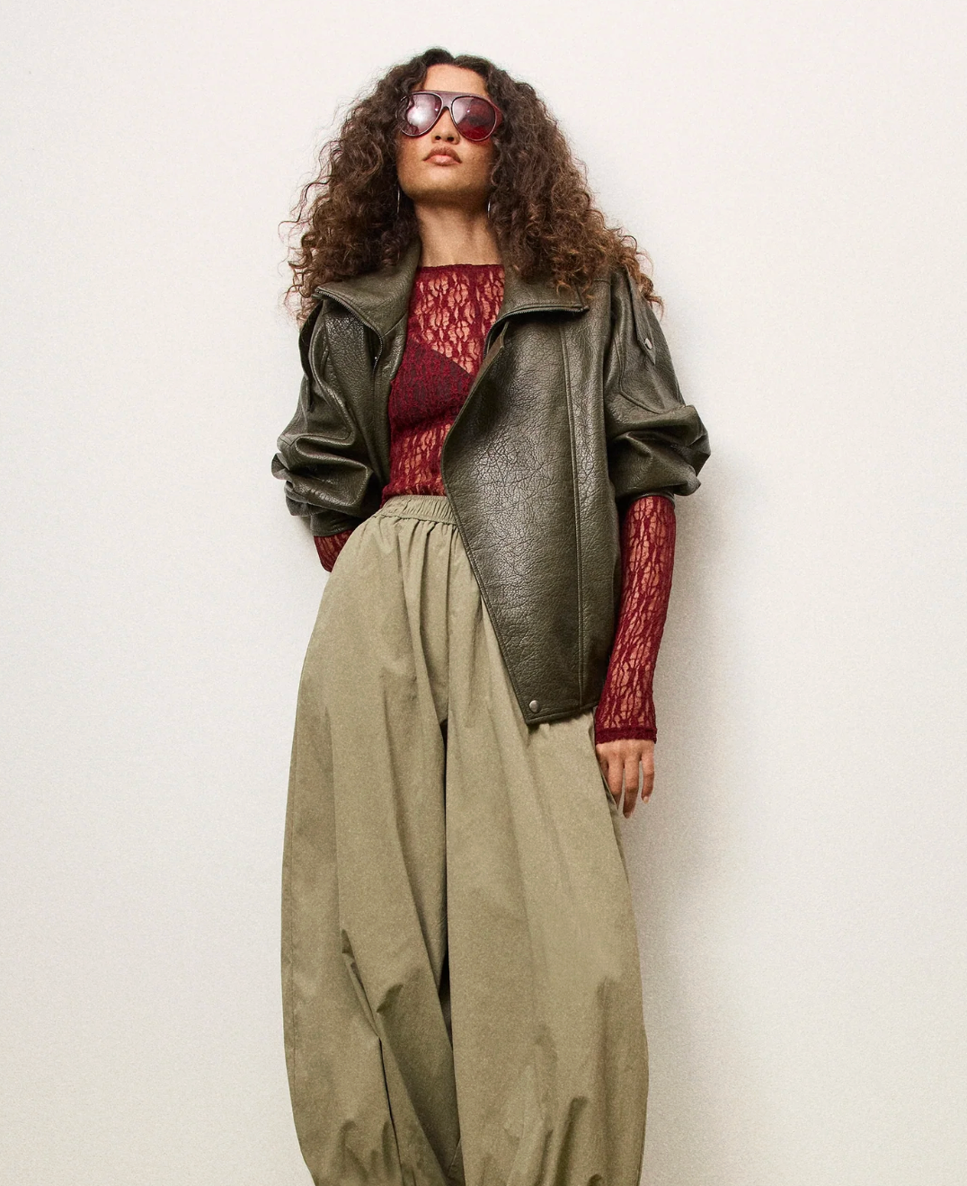 Saxon Oversized Bomber - Olive
