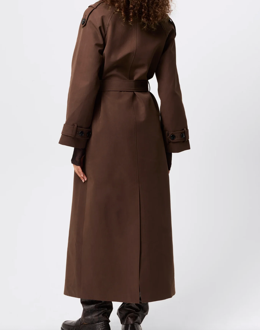 Franklin Trench Coat - Chocolate