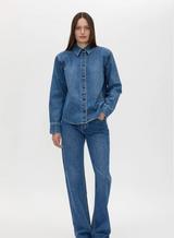 Caden Denim Shirt - Dark Classic Blue