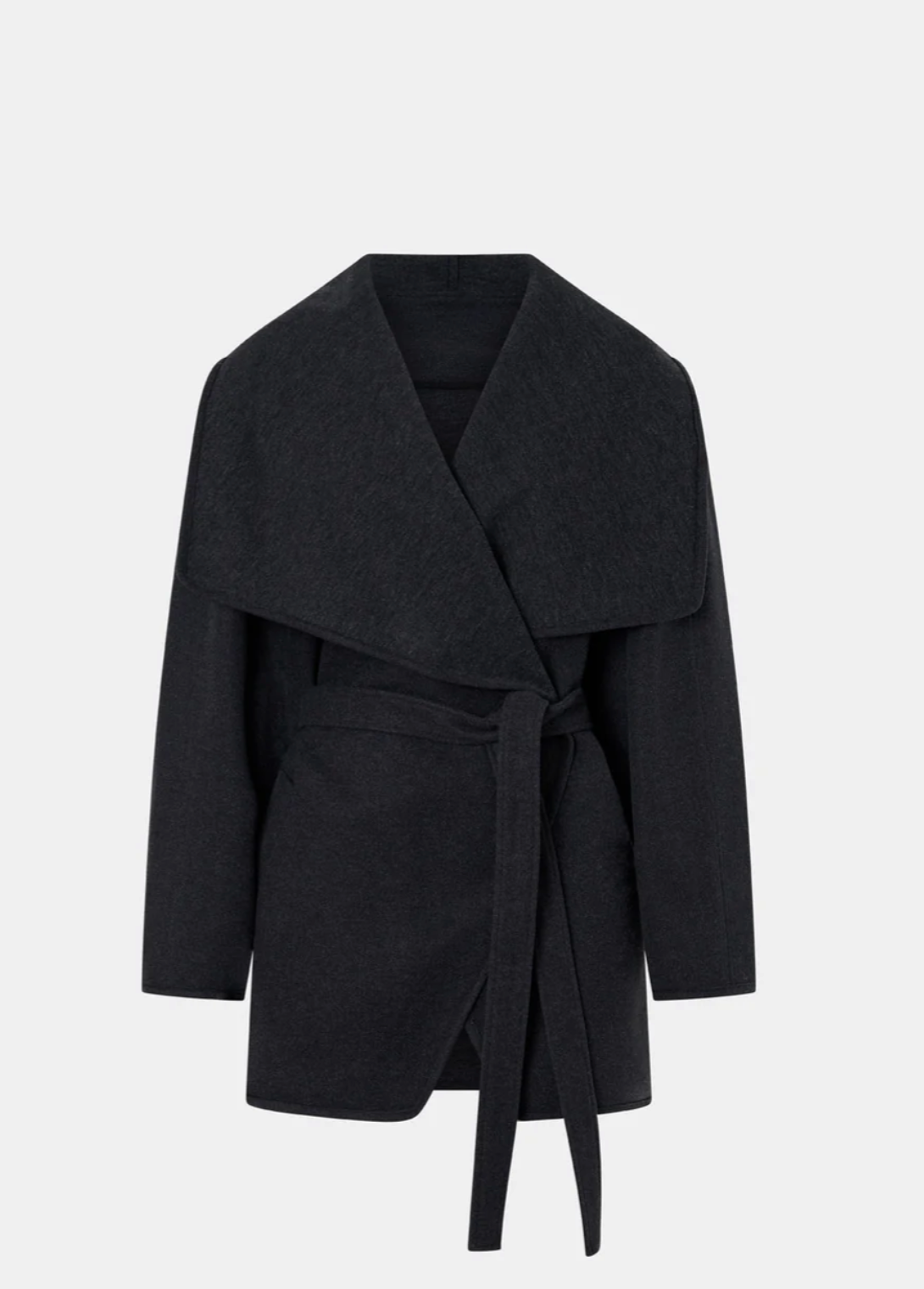 Audrey Wrap Jacket - Charcoal