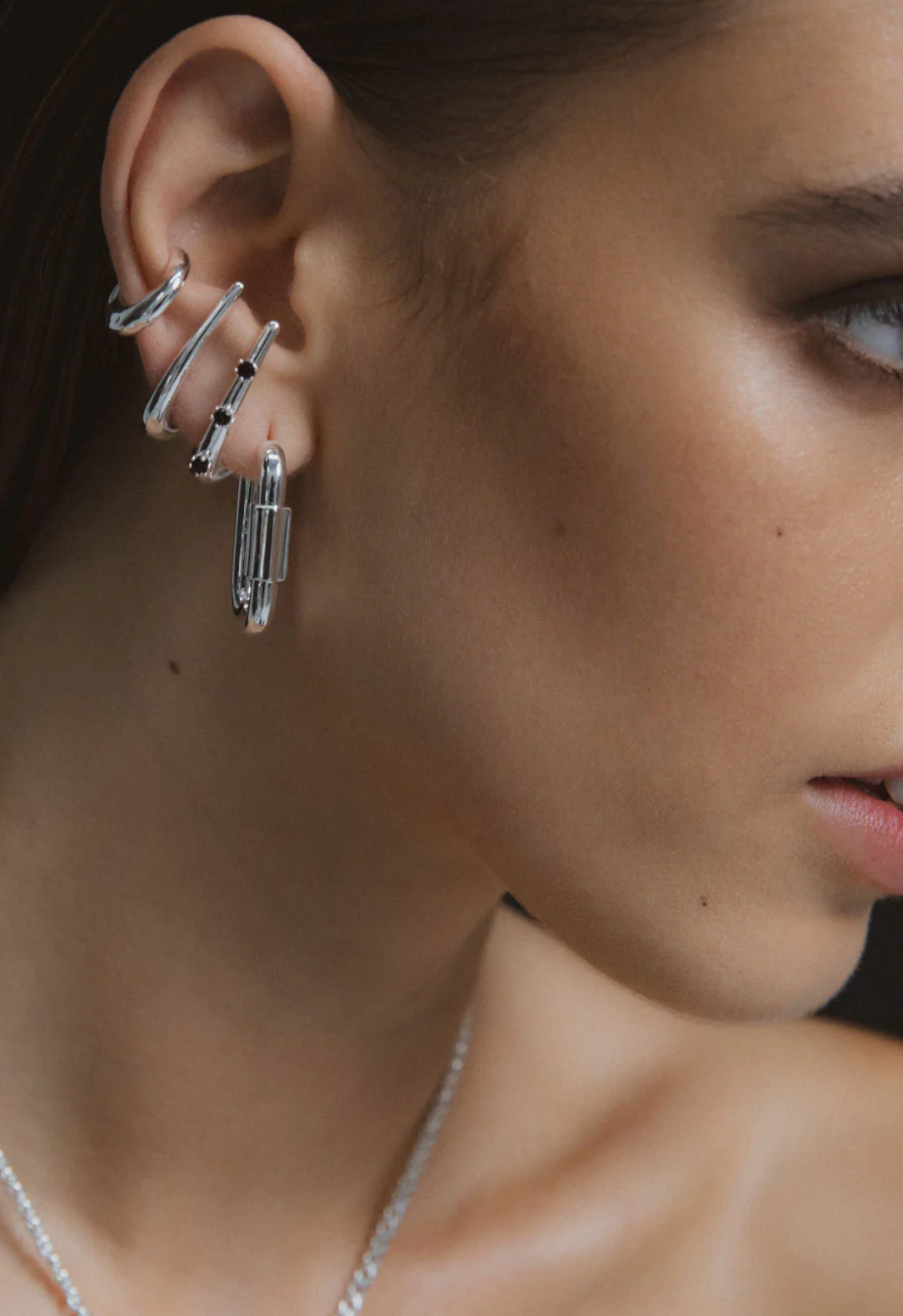 Disengage XL Link Earrings - Sterling Silver
