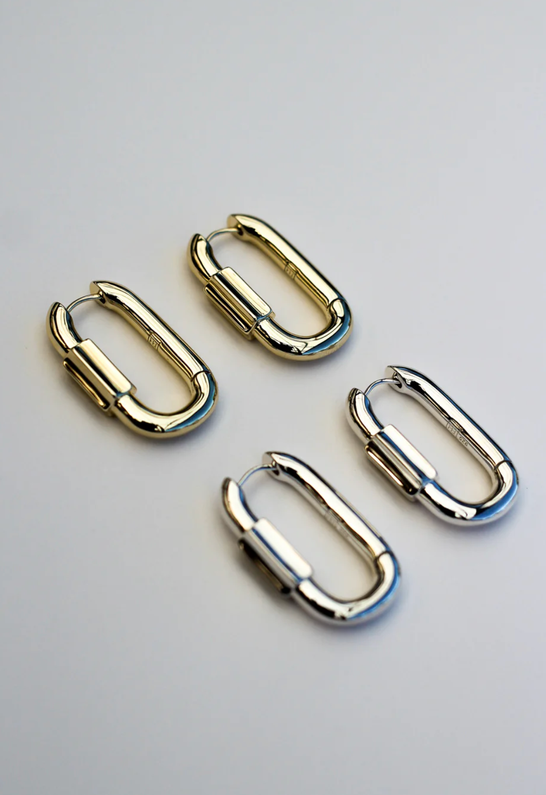 Disengage XL Link Earrings - Sterling Silver