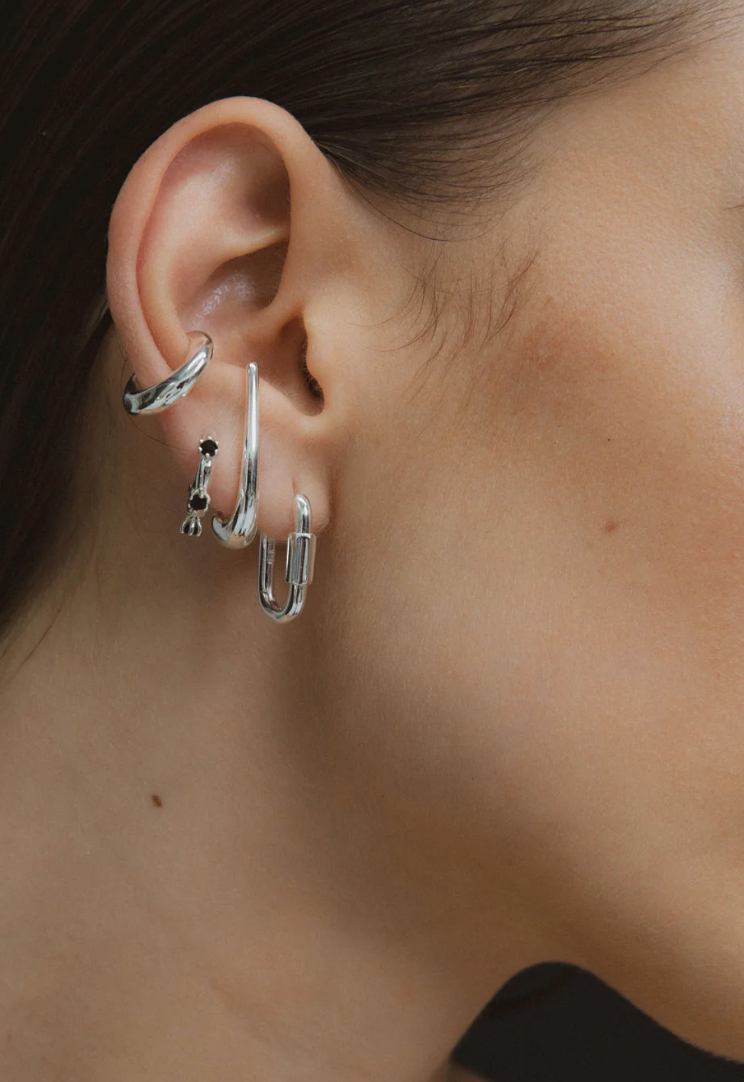 Disengage Small Link Earrings - Sterling Silver