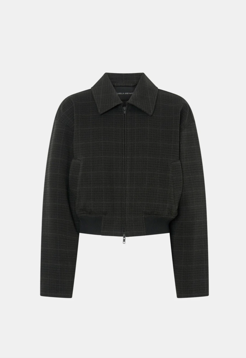 Casio Cropped Bomber - Charcoal