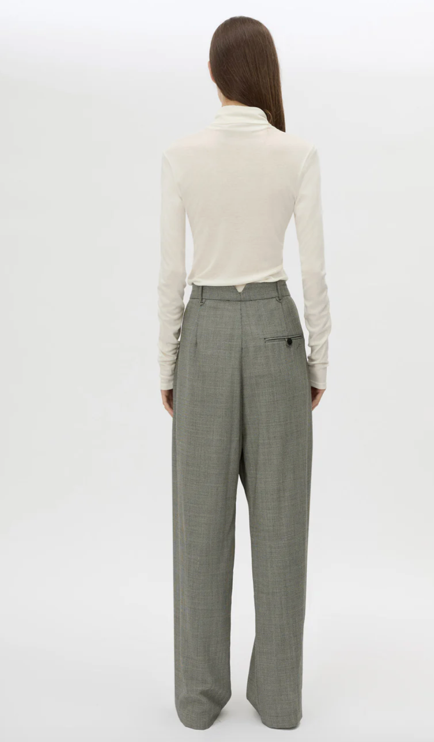 Ren Pant - Charcoal Herringbone
