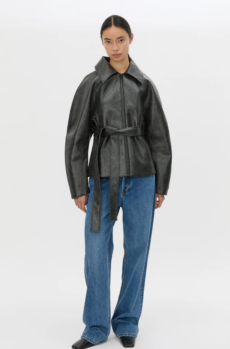Oreno Croc Belted Jacket
