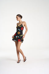 Siren Mini Dress - Troppo Night Print