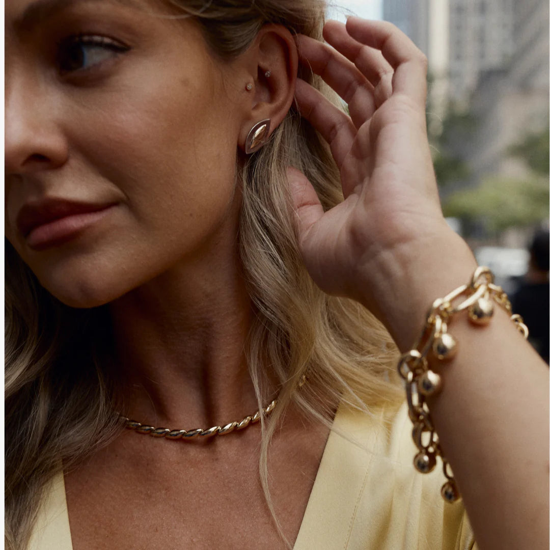 Marquise Necklace Small - Gold