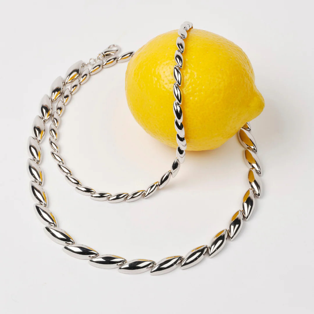 Marquise Necklace Small - Silver