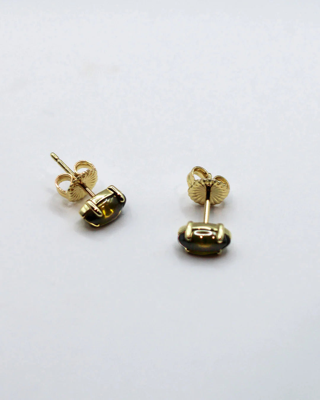 Sweet Things Gemstone Studs - 18k Gold Plating + Peridot