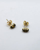 Sweet Things Gemstone Studs - 18k Gold Plating + Peridot