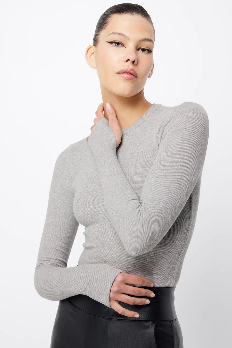 The Brooklyn Top - Grey Marle