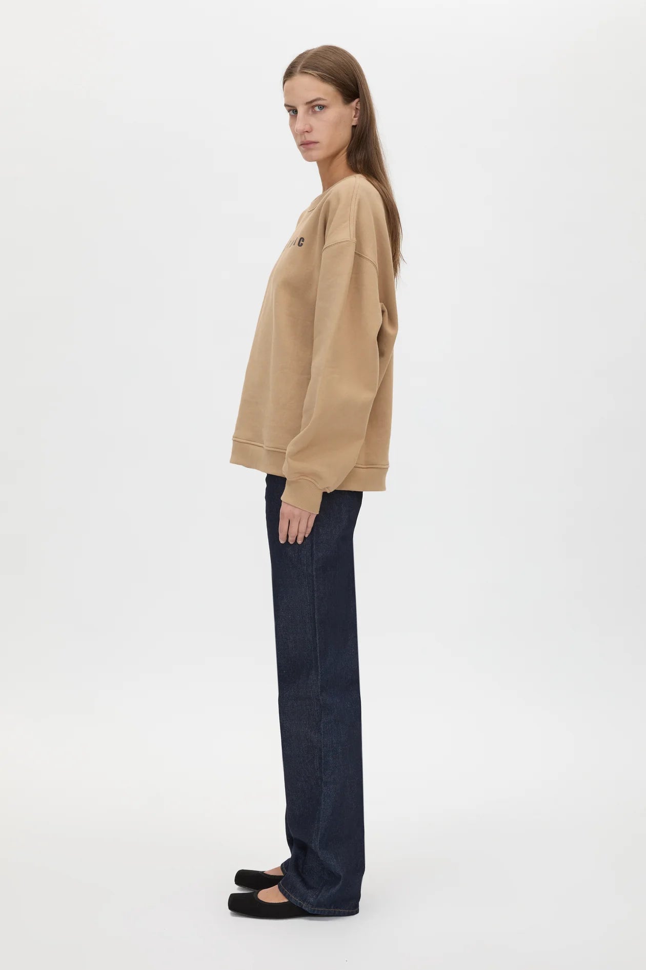 Anca Graphic Sweater - Latte